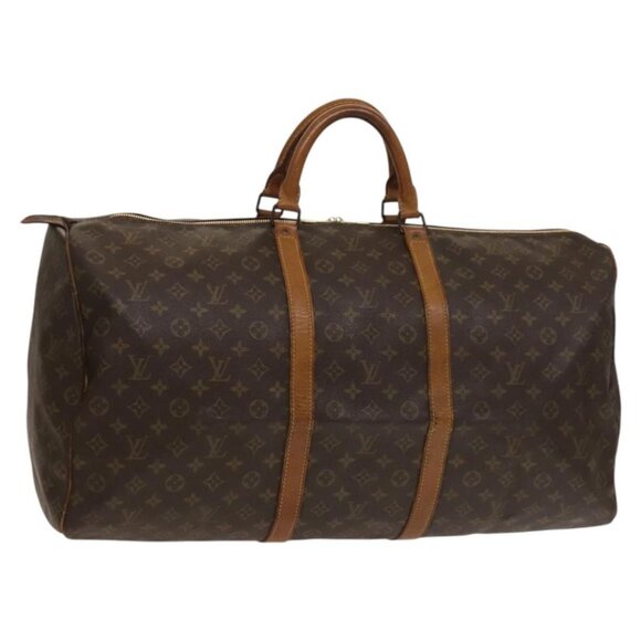 LOUIS VUITTON Monogram Keepall 60 Boston Bag M41422 LV Auth 133562 - Picture 1 of 16